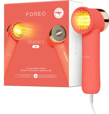Produktbild von FOREO PEACH 2 go IPL-Gerät für Körper & Gesicht – Sanfte Haarpflege mit Kühlfunktion – Ideal für unterwegs