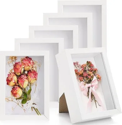 Produktbild von Holz-Fotolijst 10 x 15,5 cm für Trockenblumen und Erinnerungsstücke - Selbstbausystem für Vitrinen