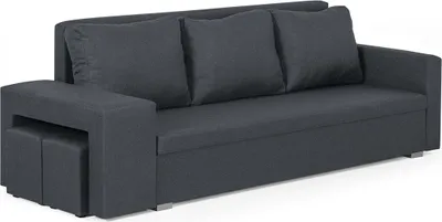 Produktbild von 3-Sitzer-Sofa mit Schlaffunktion MILO2 - Grau