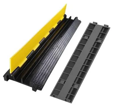 Zdjęcie produktu dla Mostek kablowy 2 kanałowy guma pcw ochrona przed przejechaniem 100CM