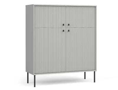 Produktbild von AX LIVING Kommode Grau Irelis 105,4 cm Schwarz Details Modern