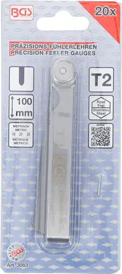 Produktbild von BGS 3083 Präzisions-Fühlerlehren, 20 Blatt