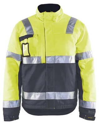 Produktbild von BLAKLÄDER® Herren Warnjacke Winter 4862 orange, marine Größe L
