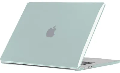 Produktbild von Mobigear Glänzende Schutzhülle für MacBook Air 15 Zoll (2023-2026), Hartschale, MacBook-Hülle - Grün - Modell A2941 / A3114 / A3241 / A3448