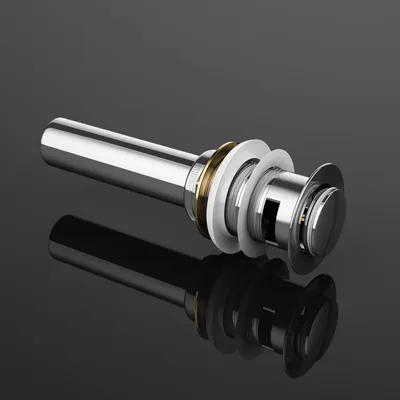 Image de doporro Bonde de Lavabo et Vasque Chromé avec Trop Plein Système de Vidage Pop Up Clic Clac PU02