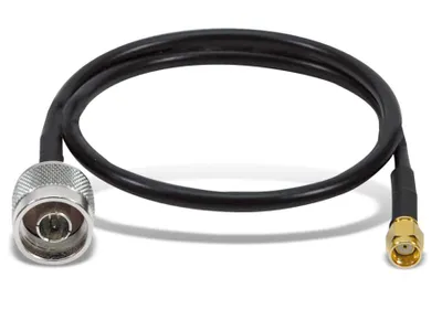 Produktbild von LogiLink 0.5m RP-SMA/N, 0,5 m, RP-SMA/N, Männlich/Männlich, Schwarz