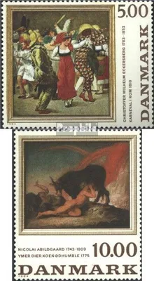 Produktbild von Briefmarken Dänemark 1984 Mi 819-820 (kompl.Ausg.) gestempelt Gemälde I