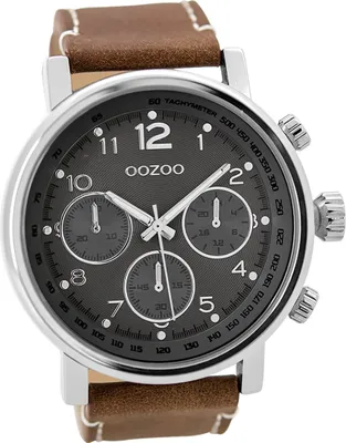 Produktbild von Oozoo Leder Herren Uhr Analog Armband braun Timepieces D2UOC9457A