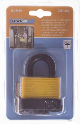 Produktbild von Outdoor Schloss Massiv Vorhängeschloss Wetterfest Außenbereich  50mm