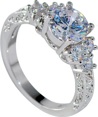 Produktbild von Luxus-Ring mit eingelegtem Zirkonia für Damen, Verlobung, Hochzeit, Party, Schmuck, Geschenk-US 6