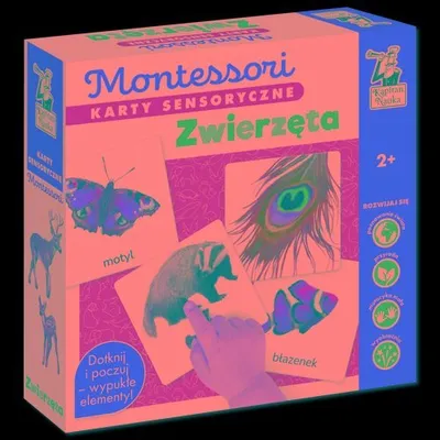 Obrázek produktu pro Edgard PAP Montessori Karty sensoryczne Zwierzęta dla dzieci od 2 lat