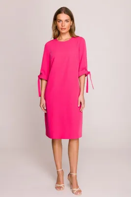 Produktbild von Stylove Midikleid für Frauen Plotmira S393 rosa M