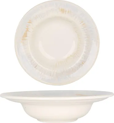 Image de Assiette à pâtes By Bone - Wave - Porcelaine - 27 cm (500cc)