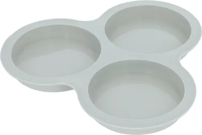 Produktbild von Krumble Silikonbackform - Backutensilien - Runden - 3 Stück - Kuchen backen - Hellblau - 10 cm (d)