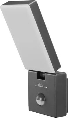 Obrázek produktu pro LED lampa – venkovní světlo s pohybovým senzorem – bezpečnostní osvětlení – vodotěsné (IP65) – 10W, 800 lm – šedá