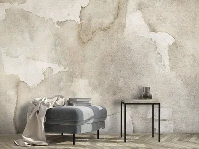 Produktbild von Vlies Fototapete Steinoptik 350x256 cm Tapeten Wandtapete XXL Abstrakt Betonoptik beige wie gemalt a-A-10172-a-a