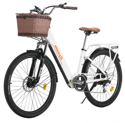 Obrázek produktu pro Elektrokolo CYSUM Cityrun-26 250W 36V10Ah 26" Pláště - Bílé