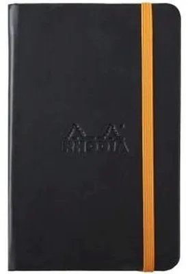 Produktbild von Rhodia 118642C Rhodiarama Book (A6 Notizbuch mit Gummizug, liniert, 96 Blatt) 1 Stück schwarz