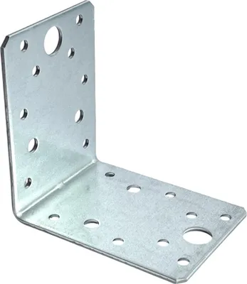 Produktbild von BKshop | Winkel - Winkeleisen - 90x90x65 mm - Verzinktes Winkeleisen 2,5 mm - Winkeleisen aus Edelstahl - Winkelverbinder - Holzverbinder