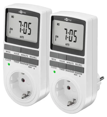 Immagine prodotto di Set di 2 timer digitali per prese elettriche, con 16 programmi (3680W)