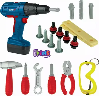 Immagine prodotto di Giocattolo trapano avvitatore grande set