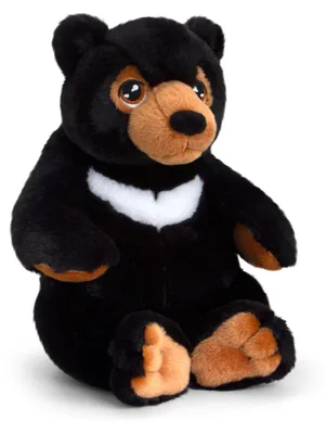 Produktbild von Keel Toys Bar - Pluschtier - schwarz - 25 cm