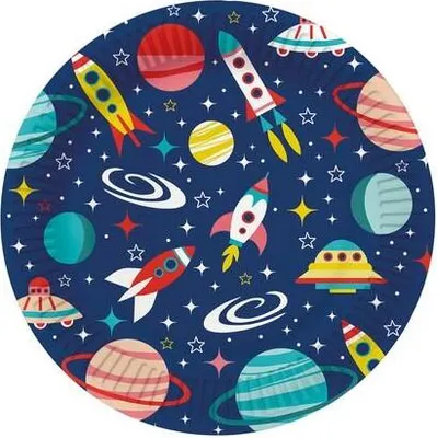 Produktbild von RP 10 Pappteller Space - In der Galaxie Ø23cm