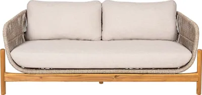 Image de Terracina canapé d'extérieur avec coussin brun, beige.