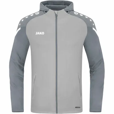 Produktbild von JAKO Damen Kapuzenjacke Performance, Farbe:soft grey/steingrau, Größe:42
