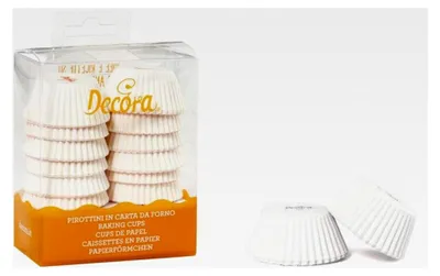 Produktbild von 200 weiße Papierförmchen 32 x 22 mm