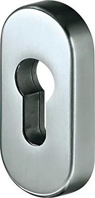 Produktbild von Schutzrosette SH-Schiebe - Zylinderrosette, 33 x 74 x 9 mm, silber eloxiert | für Profilzylinder