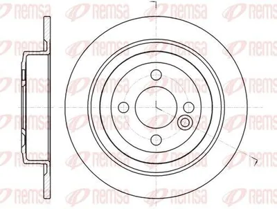 Produktbild von 2x REMSA Bremsscheibe 61443.00 hinten für MINI Schrägheck (R56) Clubman (R55)