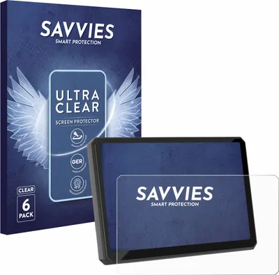 Produktbild von 6x Für Carpuride W502BS 5" Schutzfolie Savvies Displayschutz Display Schutz Folie Klar Transparent