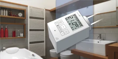 Produktbild von Schellenberg 21001 Smart Home Heizkörperthermostat Funk mit Zeitsteuerung, Stand-Alone und als Smart-Home Thermoastat nutzbar