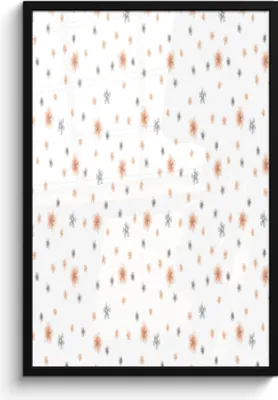 Produktbild von MuchoWow® MuchoWow® Gerahmtes Poster Jahrgang - Flora - Pastell 60x90 cm - Poster mit zchwarzem Bilderrahmen - Kunst