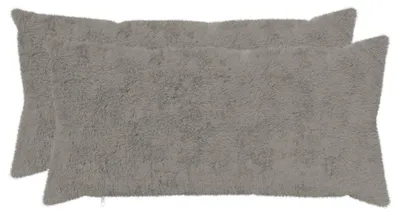 Imagen del producto de vidaXL Fundas de cojín, 2 unidades, modelo HEERLEN, color gris claro, 40 x 70 cm
