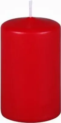 Produktbild von Premium Stumpenkerzen Rot 80 x 50 mm, 1 Stück