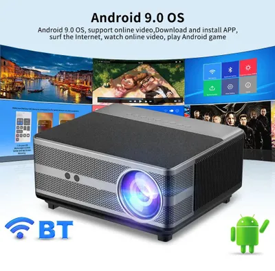 Image de Mini projecteur - Projecteur - Projecteur numérique - Portable - Projecteur 1080P - 4K Full HD - Avec mise au point automatique