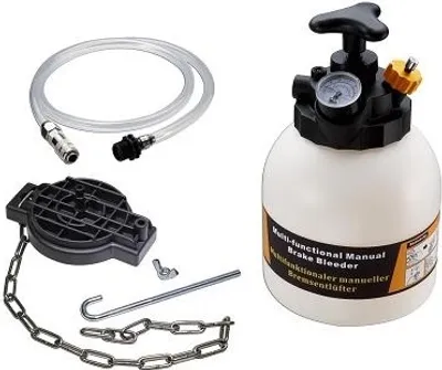 Produktbild von LUXTOM | Bremsenentlüftungsgerät, 3L, Bremsenentlüfter, Bremsflüssigkeit, Auto Bremsenentlüfter Set, Bremsentlüftungsadapter