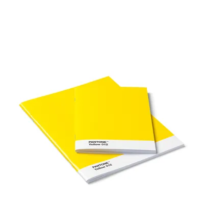 Obrázek produktu pro Zápisník PANTONE, nelinkovaný, sada 2 kusů, 40 stran, barva:Yellow 012