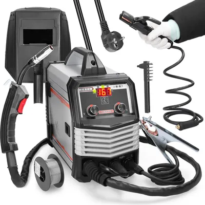 Zdjęcie produktu dla Wielofunkcyjne spawarki inwertorowe 4w1 MIG MMA MAG TIG-160C Wielofunkcyjna przenośna spawarka elektryczna Inteligentne spawarki