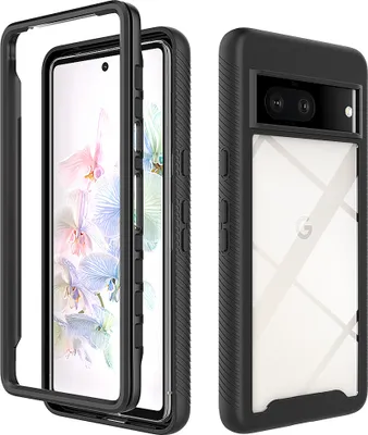 Image de Google Pixel 7 Case, Hybrid Transparent Back Cover, Rugged TPU Bumper, Shockproof Case pour Google Pixel 7 Noir