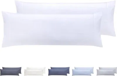 Produktbild von Famanu Kissenbezüge 90 x 40 cm - Extra weiche Mikrofaser, hypoallergen, weiß