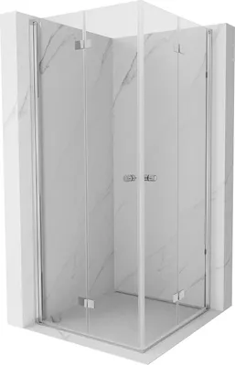 Obrázok produktu pre Mexen Mist-F Duo Faltduschkabine 90 x 90 cm, transparentný, chróm - 8A6-090L-090P-01-00