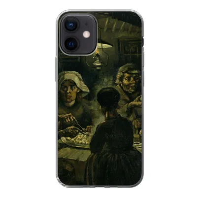 Produktbild von MuchoWow® Handyhülle Schutzhülle Hülle für iPhone 12 Die Kartoffelesser - Vincent van Gogh Silikon Softcase Handy Hülle - Schutzhülle