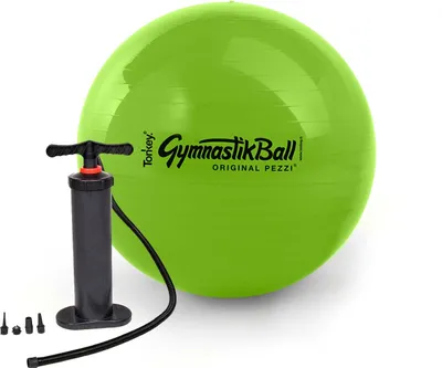 Obrázok produktu pre Originálna gymnastická lopta Pezzi® STANDARD w. Podlahová pumpa - jablkovo zelená