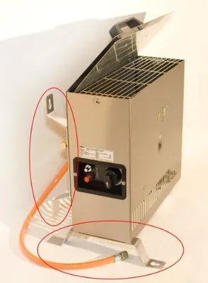 Produktbild von Gasofen Stand und Wand 4 KW Edelstahl