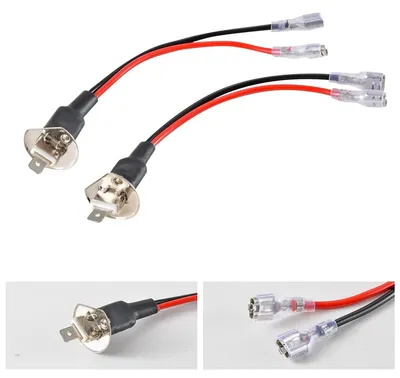 H1 Adapter Kabelbaum Stecker, 2er-Pack, für LED-Scheinwerfer