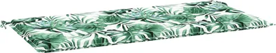 Produktbild von vidaXL Stuhlpolster Oxford-Stoff Blattmuster 100 x 50 x 3 cm