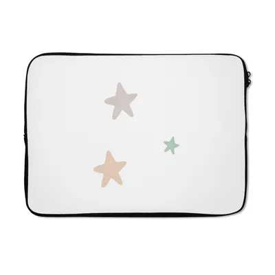 Produktbild von MuchoWow® Laptop Hülle 13 Zoll Sterne - Pastell - Mädchen - Jungen - Kinder Laptoptasche - Laptophülle - Sleeve - Rundumschutz